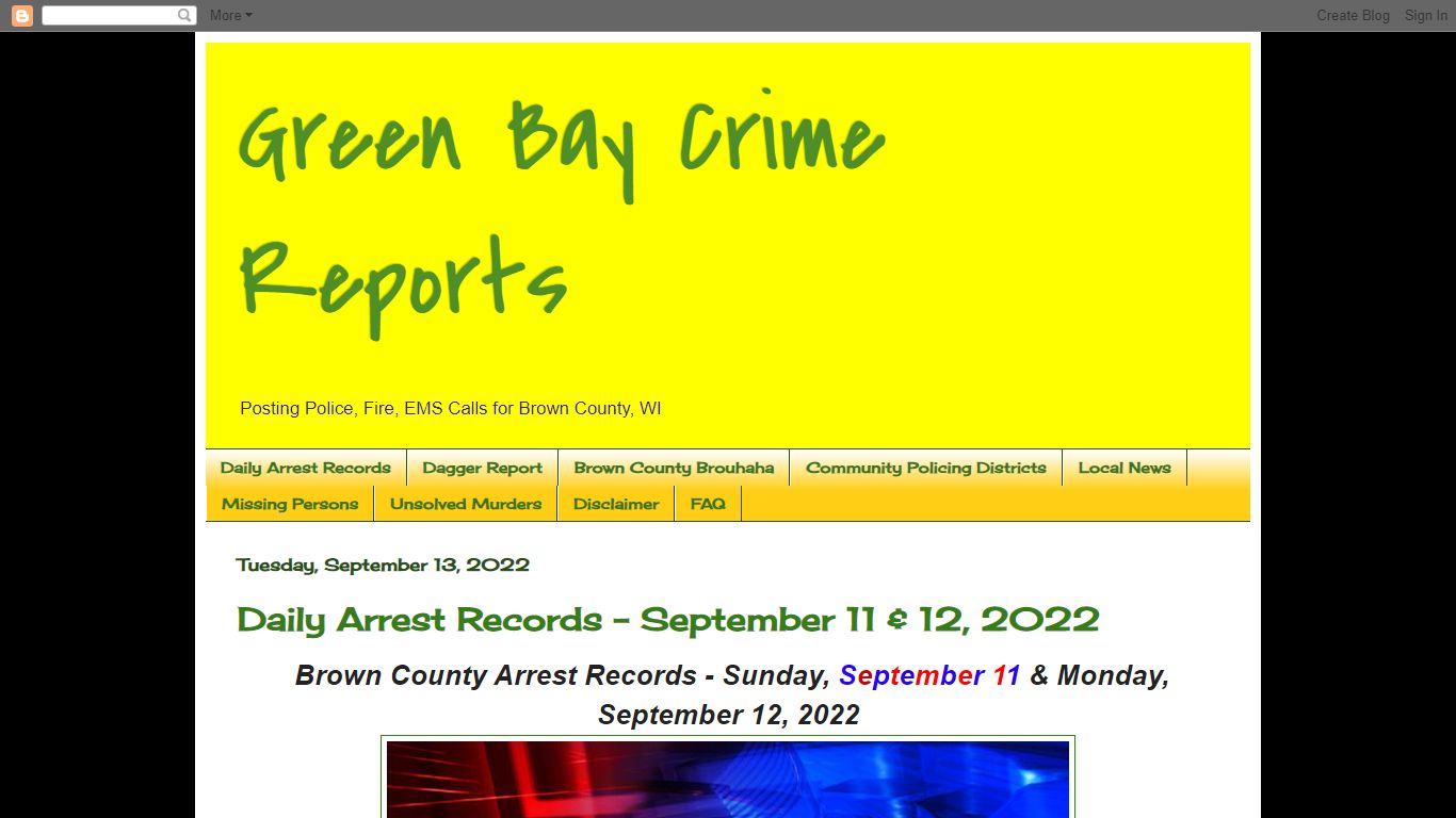 Green Bay Crime Reports